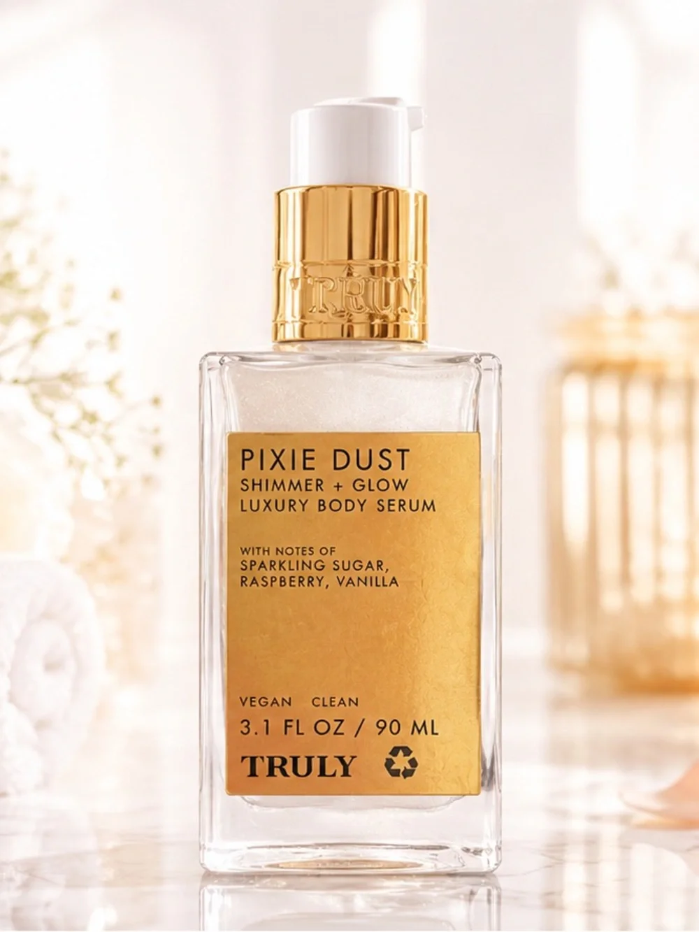 Truly Pixie Dust Shimmer + Glow Luxury Body Serum (3.1 fl oz / 90 ml) - Picture 2 of 4